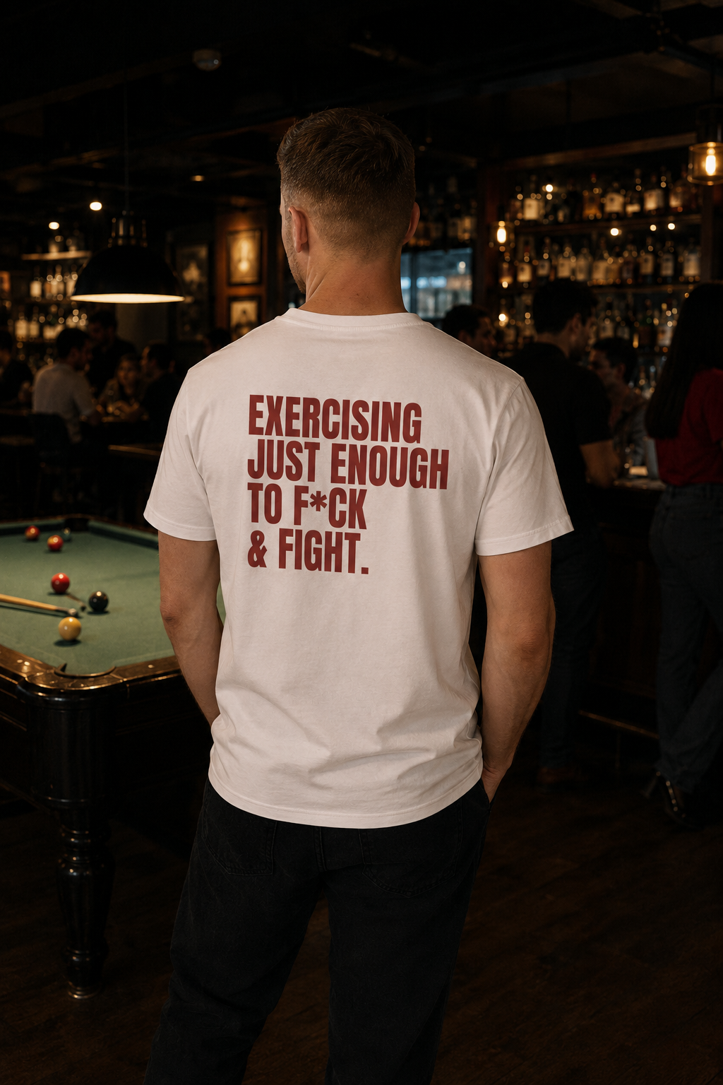 Exercising just enough to fuck and fight