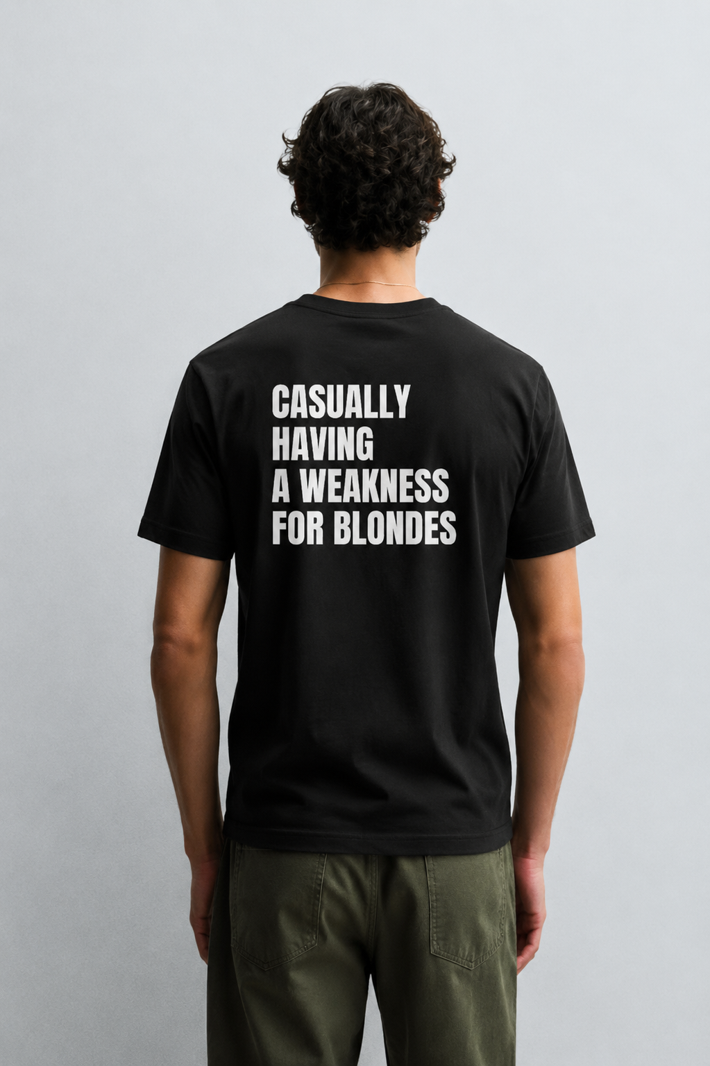 Casually having a weakness for blondes