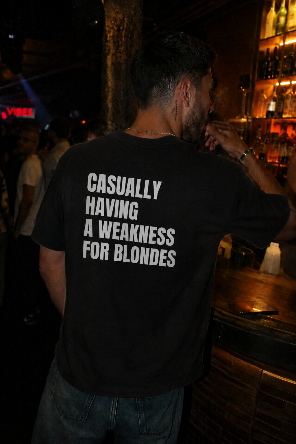 Casually having a weakness for blondes