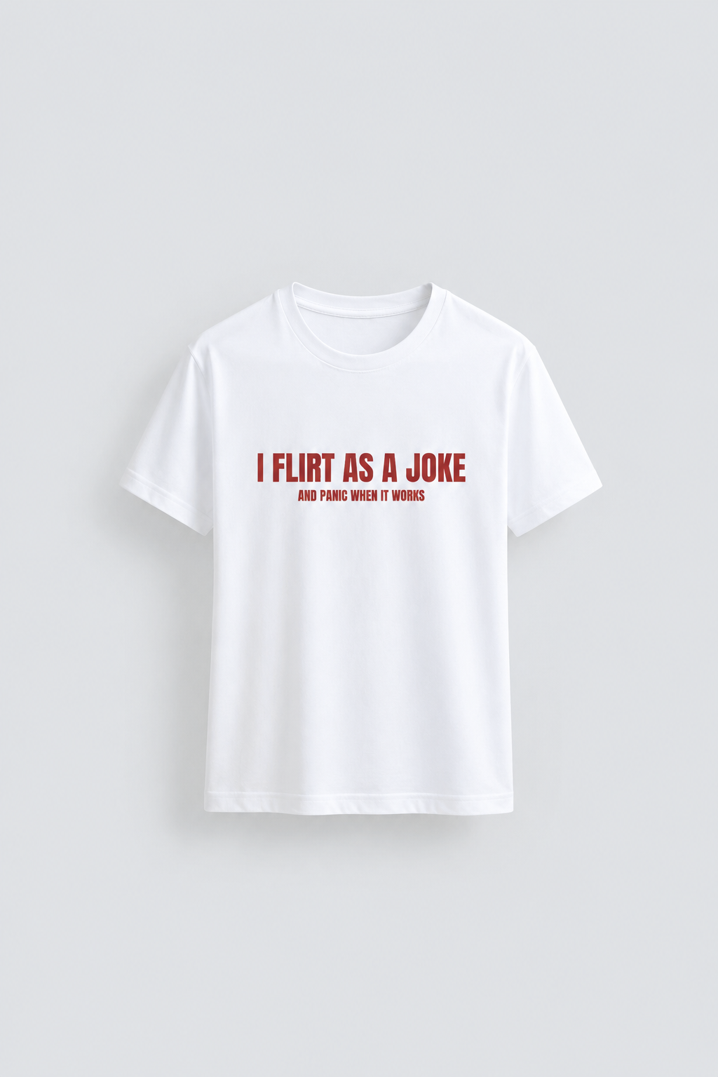 I flirt as a joke and panic when it works - front