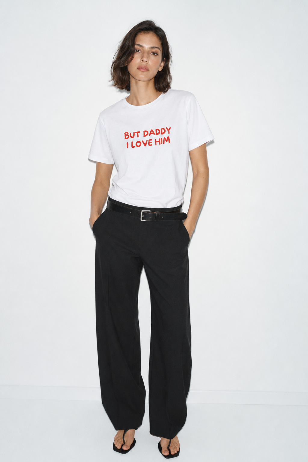 But daddy I love him - Baby tee front