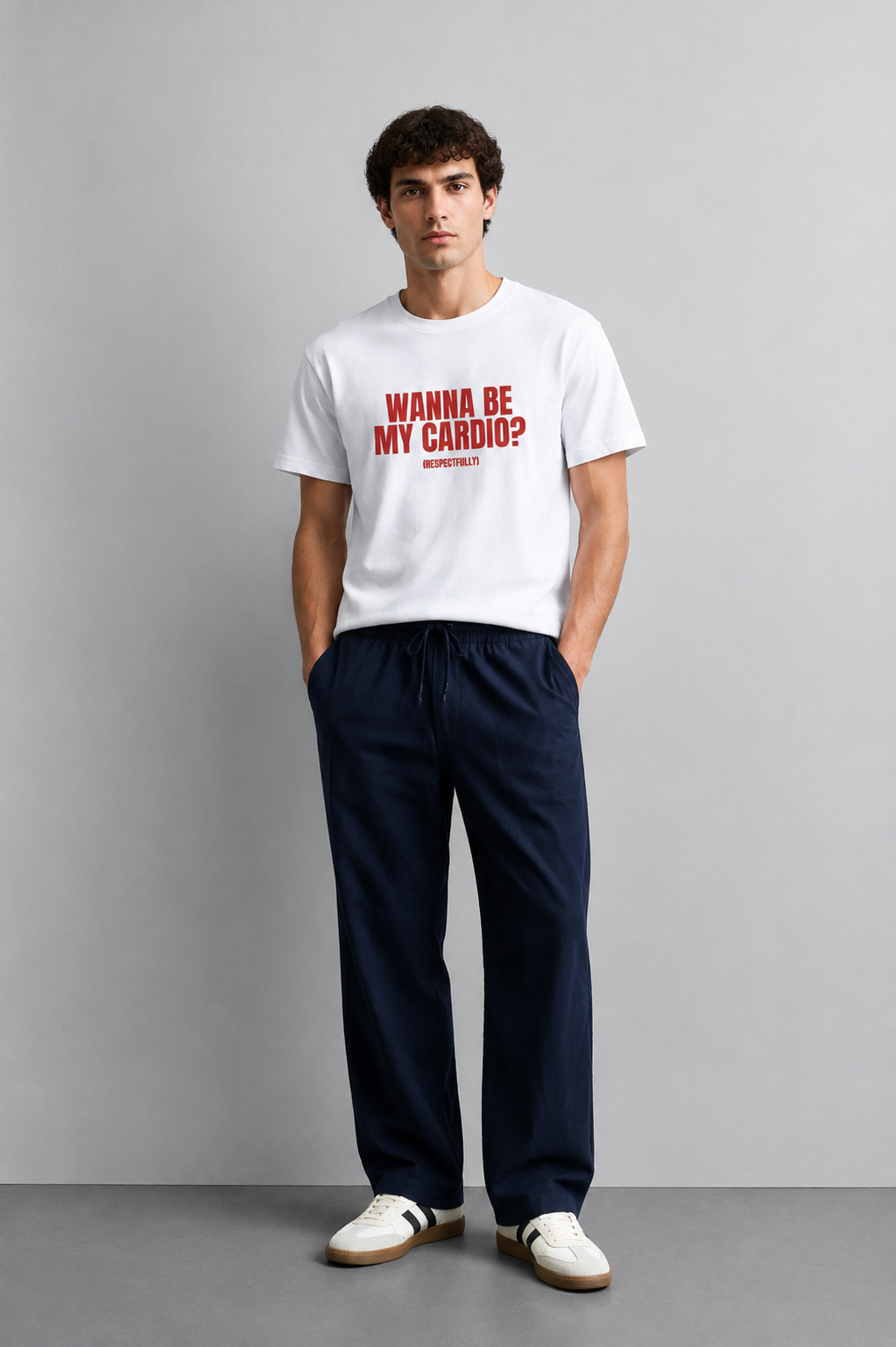 Wanna be my cardio? (respectfully) - front