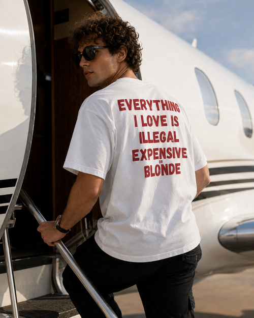 Everything i love is illegal expensive blonde